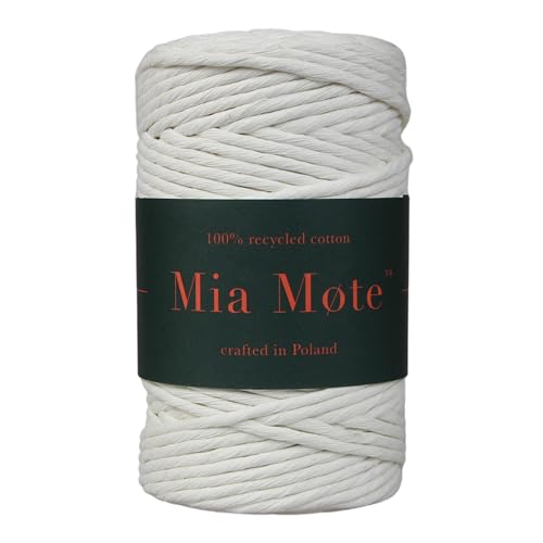 Mia Mote Classic Line Natürliche Baumwollkordel Macramé 100% Wiederverwertung Baumwollgarn DIY makramee Vorhang Weben Häkeln Verzierungen Durchmesser 5 mm Länge 100 m Anzahl der Fasern 80 Natur Mia Mote Classic Line Natürliche Baumwollkordel Macramé 100% Wiederverwertung Baumwollgarn DIY makramee Vorhang Weben Häkeln Verzierungen Durchmesser 5 mm Länge 100 m Anzahl der Fasern 80 Natur von Mia Mote