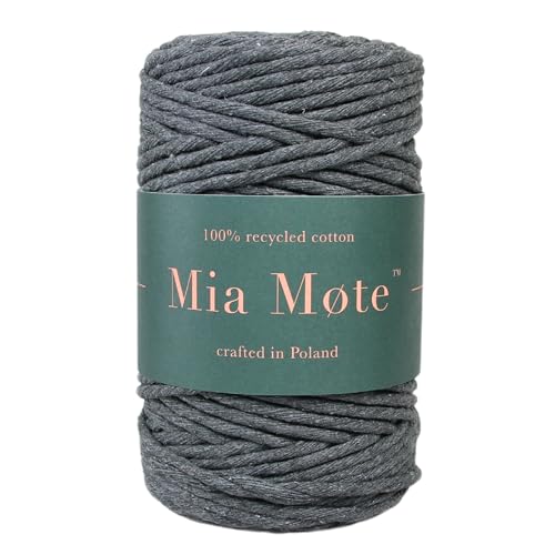 Mia Mote Eco Line Baumwolle Makramee garn am Durchmesser 5mm Länge 10 m 100% Baumwolle blumenampel makramee DIY makramee Vorhang Heimwerken Weben Fadenanzahl 26, Smoky Quartz Mia Mote Eco Line Baumwolle Makramee garn am Durchmesser 5mm Länge 10 m 100% Baumwolle blumenampel makramee DIY makramee Vorhang Heimwerken Weben Fadenanzahl 26, Smoky Quartz von Mia Mote