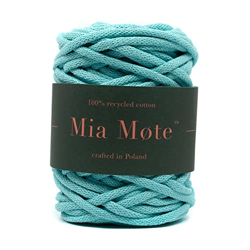 Mia Mote Extra Lush Line Makramee garn Natürliche Baumwollkordel Baumwollgarn Kettgarn Kordel Wandbehang Hängepflanze Pflanze Aufhänger Weben Stricken Boho deko Baumwollzwirn 7mm 100m von Mia Mote