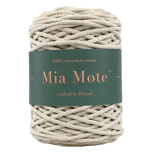 Mia Mote Thinny Line Makramee garn Natürliche Baumwollkordel 100% Wiederverwertung Baumwollgarn DIY makramee Vorhang Kordel Weben Stricken Boho deko Muttertagsgeschenk 3mm Ivory 50 m Mia Mote Thinny Line Makramee garn Natürliche Baumwollkordel 100% Wiederverwertung Baumwollgarn DIY makramee Vorhang Kordel Weben Stricken Boho deko Muttertagsgeschenk 3mm Ivory 50 m von Mia Mote