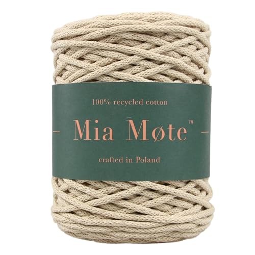 Mia Mote Thinny Line Makramee garn Natürliche Baumwollkordel 100% Wiederverwertung Baumwollgarn DIY makramee Vorhang Kordel Weben Stricken Boho deko Muttertagsgeschenk 3mm Moonstone 100m Mia Mote Thinny Line Makramee garn Natürliche Baumwollkordel 100% Wiederverwertung Baumwollgarn DIY makramee Vorhang Kordel Weben Stricken Boho deko Muttertagsgeschenk 3mm Moonstone 100m von Mia Mote