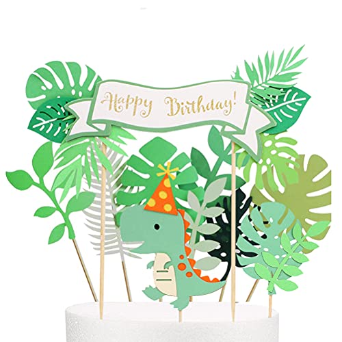 MiaLover 17 Stücke Dinosaurier Kuchen Topper Cupcake Dino Cake Topper Grünes Blattr Torten Deko Happy Birthday Tortendeko für Kinder Jungen Party Geburtstag Deko Muffin Backen Kuchenaufsätze MiaLover 17 Stücke Dinosaurier Kuchen Topper Cupcake Dino Cake Topper Grünes Blattr Torten Deko Happy Birthday Tortendeko für Kinder Jungen Party Geburtstag Deko Muffin Backen Kuchenaufsätze von MiaLover