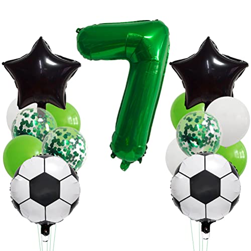 MiaLover Fußball Luftballon Geburtstag Dekorationen 7 Jahr Kindergeburtstag Deko 32'' Zahl 7 Ballon Fussball FolienBallon Schwarz Stern Ballon für Kinder Fußball Themenfeier Party Geburtstagsdeko MiaLover Fußball Luftballon Geburtstag Dekorationen 7 Jahr Kindergeburtstag Deko 32'' Zahl 7 Ballon Fussball FolienBallon Schwarz Stern Ballon für Kinder Fußball Themenfeier Party Geburtstagsdeko von MiaLover