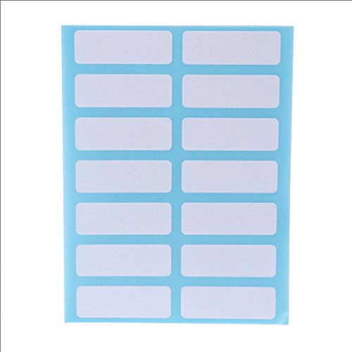 12 Blatt selbstklebende Blanko-Aufkleber für Notizen, Basteln, Kugelschreiber, blaue Spitze von Miaelle