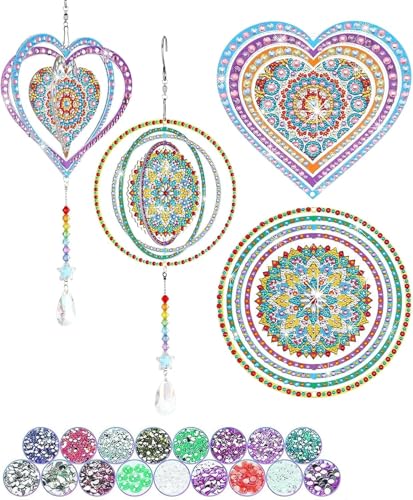 Miaherry 5D DIY Diamond Painting Windspiel, Diamond Painting Anhänger mit Kette Erwachsene Sonnenfänger Diamant Painting Fensterbilder Frühling Basteln Set für Wanddecor Grünes Windspiel Miaherry 5D DIY Diamond Painting Windspiel, Diamond Painting Anhänger mit Kette Erwachsene Sonnenfänger Diamant Painting Fensterbilder Frühling Basteln Set für Wanddecor Grünes Windspiel von Miaherry