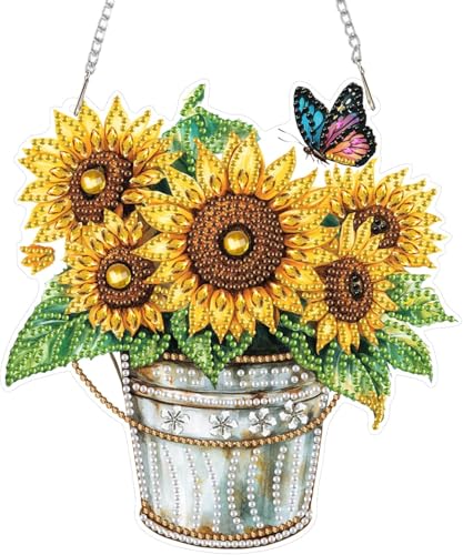 Miaherry DIY Diamond Art Painting Anhänger, Diamond Painting Türkranz mit Kette 5D Diamant Painting Fensterdeko Hängend Ornament Basteln Set für Wanddecor Blume und Buch Miaherry DIY Diamond Art Painting Anhänger, Diamond Painting Türkranz mit Kette 5D Diamant Painting Fensterdeko Hängend Ornament Basteln Set für Wanddecor Blume und Buch von Miaherry
