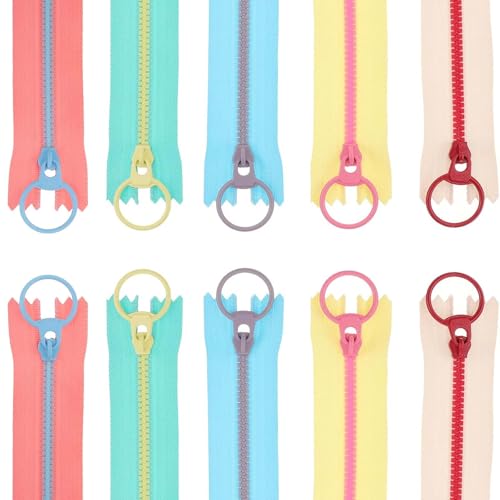 Miaherry Reißverschluss Set – Harz Reißverschluss Nähzipper Handwerksverschluss Zipper für Taschen Kleidung Handwerk DIY inklusive endlosreißverschluss mit zipper 10 Stück 20 cm 5 Farben Miaherry Reißverschluss Set – Harz Reißverschluss Nähzipper Handwerksverschluss Zipper für Taschen Kleidung Handwerk DIY inklusive endlosreißverschluss mit zipper 10 Stück 20 cm 5 Farben von Miaherry