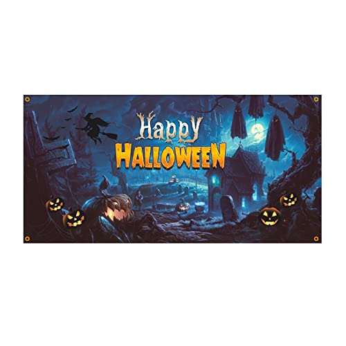 MianYaLi Halloween-Hintergrundbanner 70 Parteifahnen-Luftschlangen (F, One Size) von MianYaLi