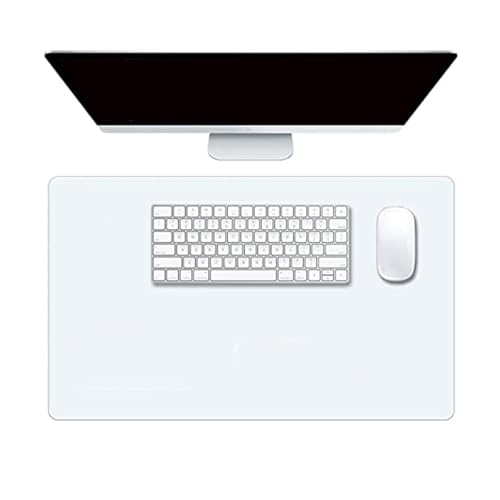Transparente PVC-Schreibtischunterlage, Tischdecke, transparent, wasserdicht, Tischschutzmatte für Schlafzimmer, Büro, Esszimmer, abwischbar, rutschfeste Tischunterlage (60 x 35 cm) von Miaogoo