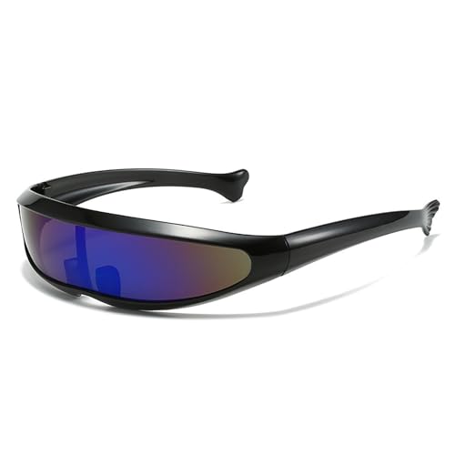 Futuristischer Spiegel, personalisierte galvanisierte Sonnenbrille, Y2K Steampunk-Brille, Rave-Partybrille für Damen und Herren Futuristischer Spiegel, personalisierte galvanisierte Sonnenbrille, Y2K Steampunk-Brille, Rave-Partybrille für Damen und Herren von Miaoyak