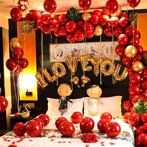 Hochzeit Raumdekoration Ballon Set Latex Ballon Hochzeit Verlobung Party Dekoration von Miaoyak