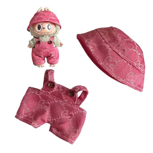 Miaoyak Kleidung für Labubu Puppen Zubehör, Stilvolles Kawaii Outfit Set 2 Stück Geeignet für 15cm 17cm Labubu Puppe, Puppenkleidungsset Ersatz Miaoyak Kleidung für Labubu Puppen Zubehör, Stilvolles Kawaii Outfit Set 2 Stück Geeignet für 15cm 17cm Labubu Puppe, Puppenkleidungsset Ersatz von Miaoyak