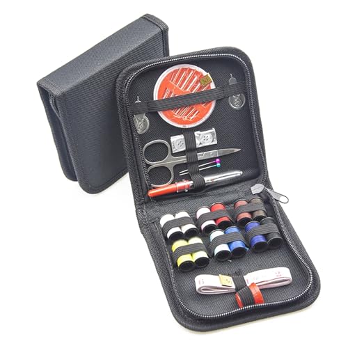 Nähset mit Fäden, Nadeln, Schere, Maßband, Knöpfe, tragbares Reise-DIY-Stickerei, Handarbeit, Nähwerkzeug-Set für Zuhause Nähset mit Fäden, Nadeln, Schere, Maßband, Knöpfe, tragbares Reise-DIY-Stickerei, Handarbeit, Nähwerkzeug-Set für Zuhause von Miaoyak