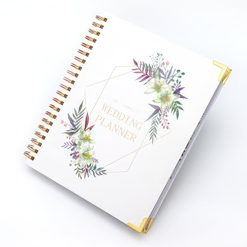 Miawtro Hochzeitsplaner - Wedding Planner, Hochzeitsplaner Deutsch – über 130seiten– Hochzeits-Checkliste – Hochzeitsplanungsbuch, Vintage-Hochzeitsgästebuch, Hochzeitsdeko, （24 X 29 Cm） von Miawtro