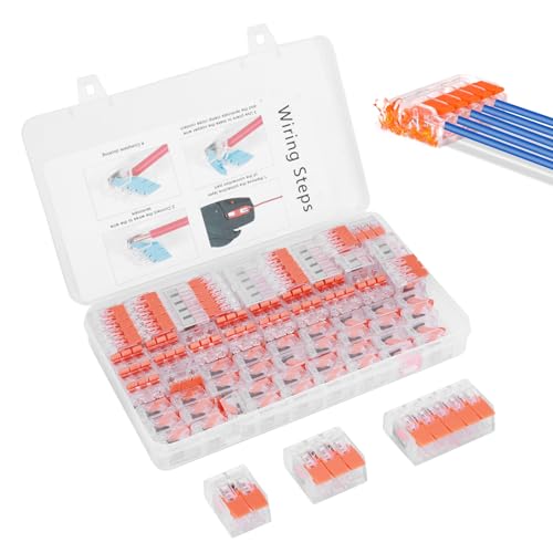 Miawtro Kabelverbinder Kabelklemmen Elektro,75 Stück Kabelklemme mit Betätigungshebel,4mm² Leiter Klemme Lüsterklemmen klein Verbindungsklemmen Kombiniert Werden für Feste Kabe 2-3-5 Leiter Miawtro Kabelverbinder Kabelklemmen Elektro,75 Stück Kabelklemme mit Betätigungshebel,4mm² Leiter Klemme Lüsterklemmen klein Verbindungsklemmen Kombiniert Werden für Feste Kabe 2-3-5 Leiter von Miawtro