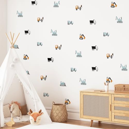 Mica-Mica Wandtattoo Kinderzimmer Autos Baustellen-Fahrzeuge | kleine Wandtattoos | Wanddeko Kinderzimmer | Babyzimmer | Wandsticker | selbstklebend | PVC-frei Mica-Mica Wandtattoo Kinderzimmer Autos Baustellen-Fahrzeuge | kleine Wandtattoos | Wanddeko Kinderzimmer | Babyzimmer | Wandsticker | selbstklebend | PVC-frei von Mica-Mica