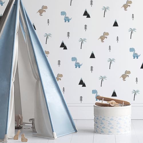 Mica-Mica Wandtattoo Kinderzimmer | Dinosaurier - Fröhliche Dinos | Hochwertige Stoff-Wandtattoos | 100% PVC-frei | Nachhaltige Wanddeko, Wandaufkleber & Wandsticker | Deko fürs Babyzimmer Mica-Mica Wandtattoo Kinderzimmer | Dinosaurier - Fröhliche Dinos | Hochwertige Stoff-Wandtattoos | 100% PVC-frei | Nachhaltige Wanddeko, Wandaufkleber & Wandsticker | Deko fürs Babyzimmer von Mica-Mica