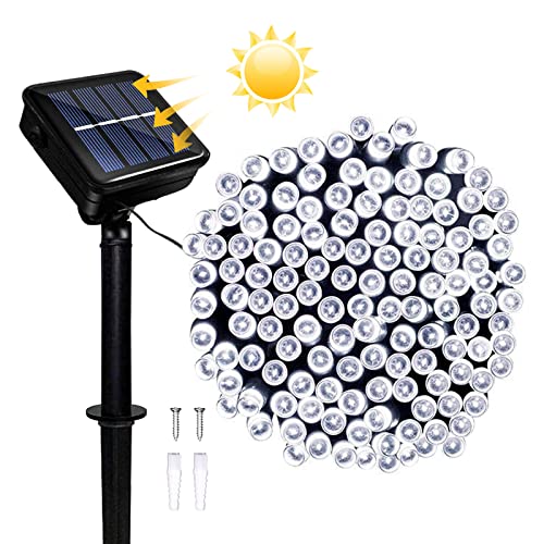 Micacorn Solar-Lichterkette für den Garten, wasserdicht, solarbetrieben, 12 Meter, 8 Modi, 100 LEDs, Lichterkette für den Außenbereich, für Hochzeit, Party, Weihnachten, Urlaubsdekoration Micacorn Solar-Lichterkette für den Garten, wasserdicht, solarbetrieben, 12 Meter, 8 Modi, 100 LEDs, Lichterkette für den Außenbereich, für Hochzeit, Party, Weihnachten, Urlaubsdekoration von Micacorn
