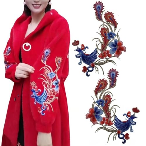 Michear 1 Paar bestickte Bügelbilder – Premium-Polyester-Faden, Stoffabzeichen für Kleidung, Taschen, Hüte, DIY Handwerk Michear 1 Paar bestickte Bügelbilder – Premium-Polyester-Faden, Stoffabzeichen für Kleidung, Taschen, Hüte, DIY Handwerk von Michear