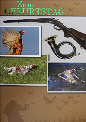 Michel Verlag Edle Glückwunschkarte ZUM GEBURTSTAG für Jagd Jäger Flinte Jagdhorn Naturliebhaber. Klappkarte mit Folienprägung, Format 12x17cm, inkl. passendem Briefumschlag. Made in Germany! Michel Verlag Edle Glückwunschkarte ZUM GEBURTSTAG für Jagd Jäger Flinte Jagdhorn Naturliebhaber. Klappkarte mit Folienprägung, Format 12x17cm, inkl. passendem Briefumschlag. Made in Germany! von Michel Verlag