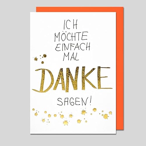 Michel Verlag Edle Grußkarte DANKE, mit hochwertiger Folienprägung, Dankeschön sagen, Klappkarte inkl. passendem Briefumschlag, 12x17cm, Made in Germany! Michel Verlag Edle Grußkarte DANKE, mit hochwertiger Folienprägung, Dankeschön sagen, Klappkarte inkl. passendem Briefumschlag, 12x17cm, Made in Germany! von Michel Verlag