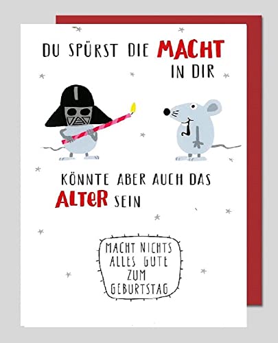 Michel-Verlag Geburtstagskarte DU SPÜRST DIE MACHT IN DIR… Klappkarte incl. farblich passendem Briefumschlag. von Michel-Verlag