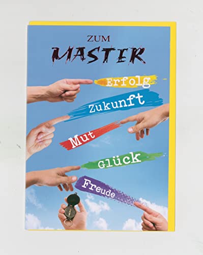 Michel-Verlag Glückwunsch zum MASTER. Hochwertige Klappkarte incl. farblich passendem Briefumschlag. 12x17cm, Made in Germany! Michel-Verlag Glückwunsch zum MASTER. Hochwertige Klappkarte incl. farblich passendem Briefumschlag. 12x17cm, Made in Germany! von Michel-Verlag