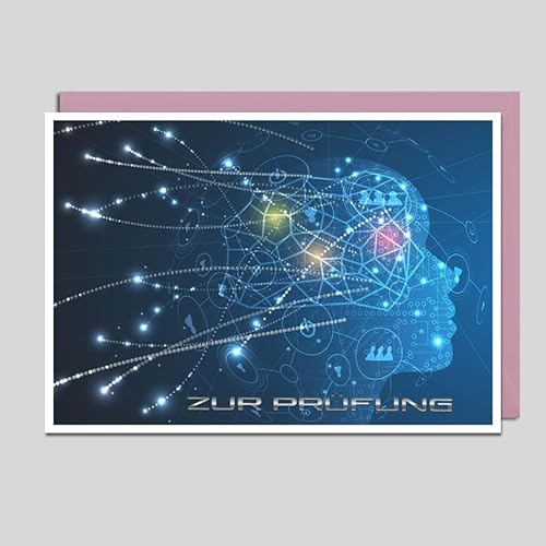 Michel Verlag Glückwunsch zur PRÜFUNG. Hochwertige Klappkarte inkl. Umschlag. Grußkarte zum bestandenen Erfolg Examen Master Studium Abschluss Ausbildung – Geschenkidee für Prüflinge. 17x12cm von Michel Verlag
