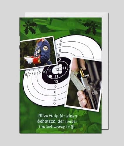 Michel Verlag Glückwunschkarte SCHÜTZEN Geburtstagskarte Schützenfreunde | Alles Gute Karte für Schützenverein & Schützenfest mit Umschlag Klappkarte Format 12x17cm | Made in Germany! Michel Verlag Glückwunschkarte SCHÜTZEN Geburtstagskarte Schützenfreunde | Alles Gute Karte für Schützenverein & Schützenfest mit Umschlag Klappkarte Format 12x17cm | Made in Germany! von Michel Verlag