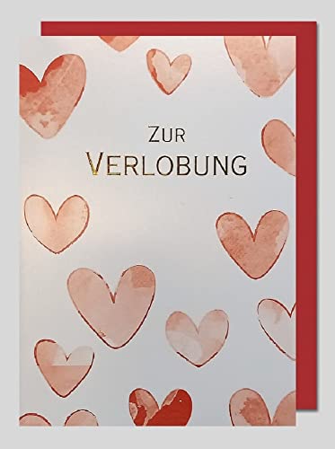 Michel-Verlag Glückwunschkarte ZUR VERLOBUNG. Klappkarte incl. farblich passendem Briefumschlag. Michel-Verlag Glückwunschkarte ZUR VERLOBUNG. Klappkarte incl. farblich passendem Briefumschlag. von Michel-Verlag