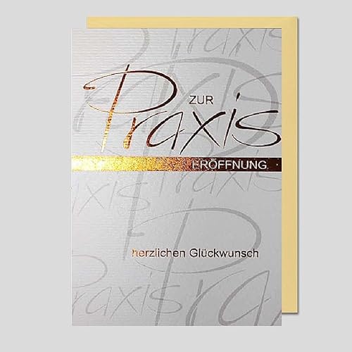 Michel Verlag Glückwunschkarte Zur PRAXISERÖFFNUNG, Herzliche Wünsche Karte zur Neueröffnung Arztpraxis Zahnarztpraxis Heilpraxis Kosmetikstudio, Klappkarte inkl. Umschlag. 12x17cm. Made in Germany! Michel Verlag Glückwunschkarte Zur PRAXISERÖFFNUNG, Herzliche Wünsche Karte zur Neueröffnung Arztpraxis Zahnarztpraxis Heilpraxis Kosmetikstudio, Klappkarte inkl. Umschlag. 12x17cm. Made in Germany! von Michel Verlag
