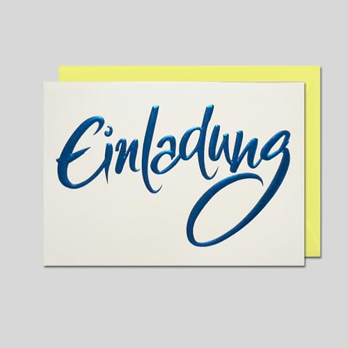 Michel Verlag Premium Grußkarte EINLADUNG. Edle Einladungskarte, hochwertige neutrale Schriftkarte für Einladung zu Geburtstag Hochzeit Taufe Feier. Klappkarte inkl. Umschlag. 17x12cm. Made in Germany Michel Verlag Premium Grußkarte EINLADUNG. Edle Einladungskarte, hochwertige neutrale Schriftkarte für Einladung zu Geburtstag Hochzeit Taufe Feier. Klappkarte inkl. Umschlag. 17x12cm. Made in Germany von Michel Verlag