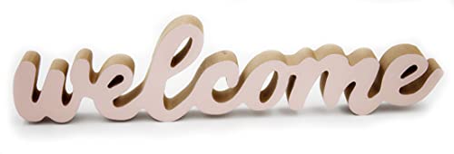 MichelToys Schriftzug Wort Welcome rosa, Buchstaben aus Holz, Deko-Figur, 32x8x2cm rosé Willkommen MichelToys Schriftzug Wort Welcome rosa, Buchstaben aus Holz, Deko-Figur, 32x8x2cm rosé Willkommen von MichelToys