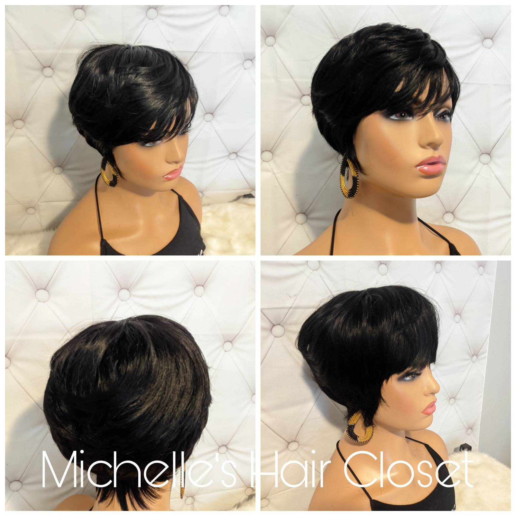 Pixie Cut ""Erica"" Non-Lace Echthaar-Perücke von MichellesHairCloset