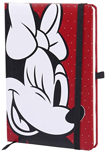 Micky Maus Minnie Unisex Notizbuch rot/schwarz/weiß Papier Disney, Fan-Merch, Filme von Mickey Mouse