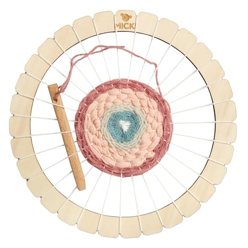 Micki Webrahmen Rund – DIY Kit für Kinder und Erwachsene – Webstuhl für Kinder– Garnspielzeug aus Holz für Anfänger - Spielealter 3+ - 210X210X50 mm Micki Webrahmen Rund – DIY Kit für Kinder und Erwachsene – Webstuhl für Kinder– Garnspielzeug aus Holz für Anfänger - Spielealter 3+ - 210X210X50 mm von Micki