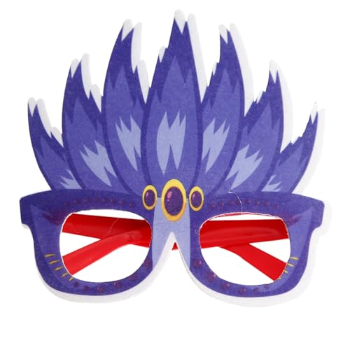 1/n Stück Lustige Party Brillen-Foto Requisiten Maskerade Masken Kostüm Dekoration für Kinder Erwachsene Halloween Karneval Fasching Ball Geburtstag Mexikanischen Hawaiian Party (Mehrfarbig #3) von Micozy