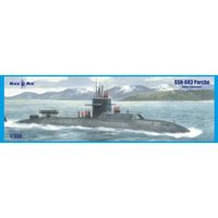 SSN-683 Parche (late version) submarine von Micro Mir