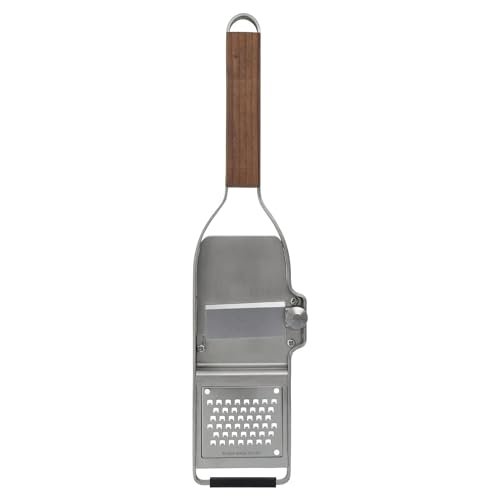 Microplane Trüffelhobel inkl. feiner Reibe für Trüffelknollen, Hartkäse, Knoblauch, Pilze & Schokolade aus der Master-Serie mit Walnussholzgriff und Edelstahlklingen - Made in USA Microplane Trüffelhobel inkl. feiner Reibe für Trüffelknollen, Hartkäse, Knoblauch, Pilze & Schokolade aus der Master-Serie mit Walnussholzgriff und Edelstahlklingen - Made in USA von Microplane