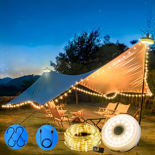 Microwear 10M Camping Lichterkette Aufrollbar,Wasserdichte Tragbare Aufrollbare Lichterkette usb,Outdoor Lichterketten für Camping, Hof und Wandern Microwear 10M Camping Lichterkette Aufrollbar,Wasserdichte Tragbare Aufrollbare Lichterkette usb,Outdoor Lichterketten für Camping, Hof und Wandern von Microwear