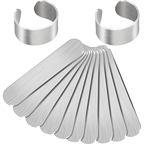 Micvtve 12 Stück Stanzrohre Metall, Ringe, Rohlinge, 0,47 x 2,24, Faltringe für Die Herstellung Von Schmuck zum Basteln Micvtve 12 Stück Stanzrohre Metall, Ringe, Rohlinge, 0,47 x 2,24, Faltringe für Die Herstellung Von Schmuck zum Basteln von Micvtve