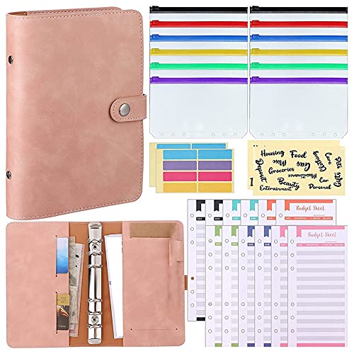 Micvtve Budget A6 PU Leder Notizbuch Geld UmschläGe zu Budgetierung Geld Umschlag für Zuhause, BüRo, Meeting Micvtve Budget A6 PU Leder Notizbuch Geld UmschläGe zu Budgetierung Geld Umschlag für Zuhause, BüRo, Meeting von Micvtve
