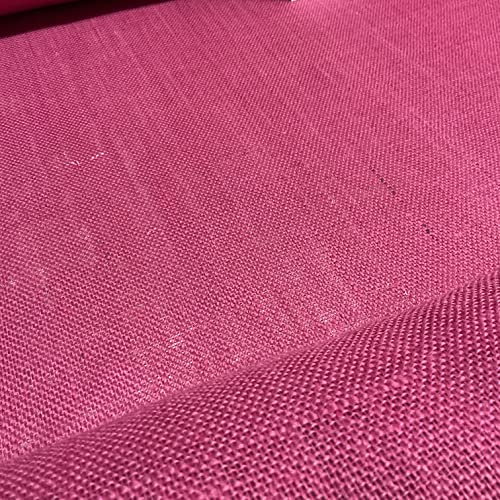 Pink 2 Meter 100% Jute, Sackleinen, ideal für Polsterstoffe, 99,1 cm breit von Midland Textiles