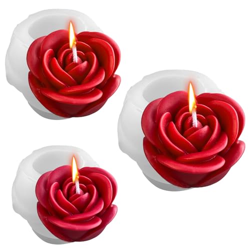 Midnadiy 3 Stück Silikonform Blumen, Weiche Silikonformen Gießformen Blumen Sind Leicht zu Lösen, Perfekt für die Herstellung Von Handgemachten Duftkerzen, Seifen, Gips, Harz Und Handwerk Geschenke Midnadiy 3 Stück Silikonform Blumen, Weiche Silikonformen Gießformen Blumen Sind Leicht zu Lösen, Perfekt für die Herstellung Von Handgemachten Duftkerzen, Seifen, Gips, Harz Und Handwerk Geschenke von Midnadiy
