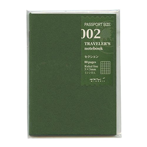 Midori Traveler's Notebook (Refill 002) Graph Passport Size by Midori von Midori Way