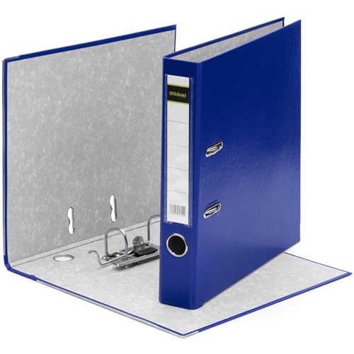 MIDORI Ordner PP-Color aus Kunststoff | 2er Pack Aktenordner 5 cm breit im DIN A4 Format in Blau | Schmaler Briefordner Ringordner mit austauschbarem Rückenschild MIDORI Ordner PP-Color aus Kunststoff | 2er Pack Aktenordner 5 cm breit im DIN A4 Format in Blau | Schmaler Briefordner Ringordner mit austauschbarem Rückenschild von Midori