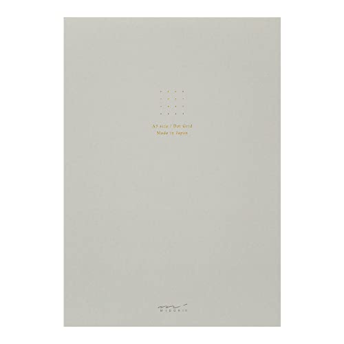 Midori 15336006 Papierblock, Farbe, Punkt-Quadrat, Grau, A5 Midori 15336006 Papierblock, Farbe, Punkt-Quadrat, Grau, A5 von Midori