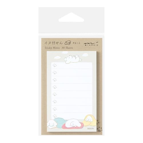 Midori 19094006 Haftnotizen, Klebepapier, Doing, Hundemuster, Grau Midori 19094006 Haftnotizen, Klebepapier, Doing, Hundemuster, Grau von Midori