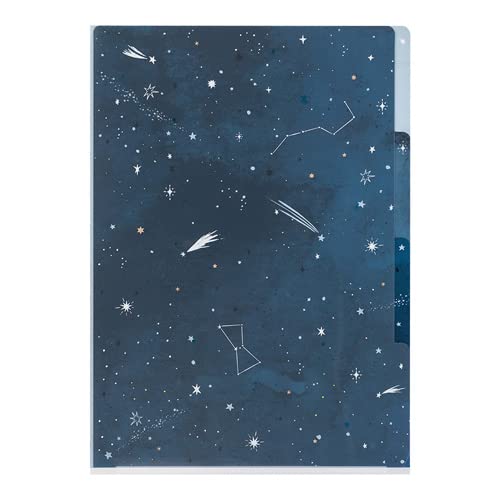 Midori 3 Pocket Holder A4 35488 Sternenhimmel Muster | Aktenordner Klarsichthalter Midori 3 Pocket Holder A4 35488 Sternenhimmel Muster | Aktenordner Klarsichthalter von Midori