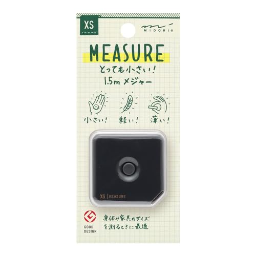 Midori 35531006 Messgerät XS 1,5 m Schwarz A von Midori